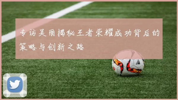 专访吴丽揭秘王者荣耀成功背后的策略与创新之路