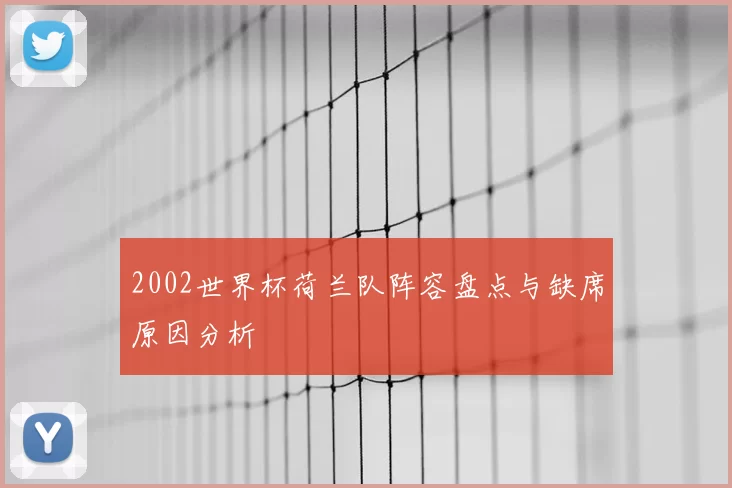 2002世界杯荷兰队阵容盘点与缺席原因分析